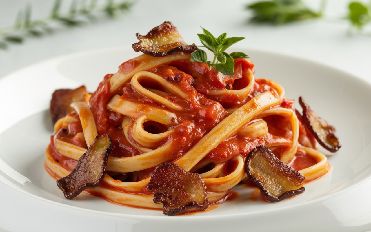 Pasta all’amatriciana: sapori autentici dalla tradizione romana