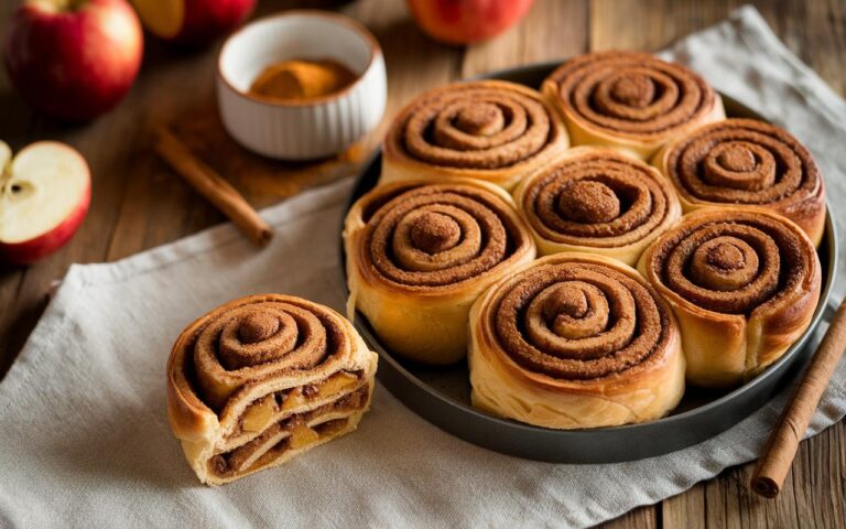È croccante, fruttato, caldo… e profuma d’autunno: questi rotoli di pasta sfoglia con mele e cannella sono un puro piacere dorato