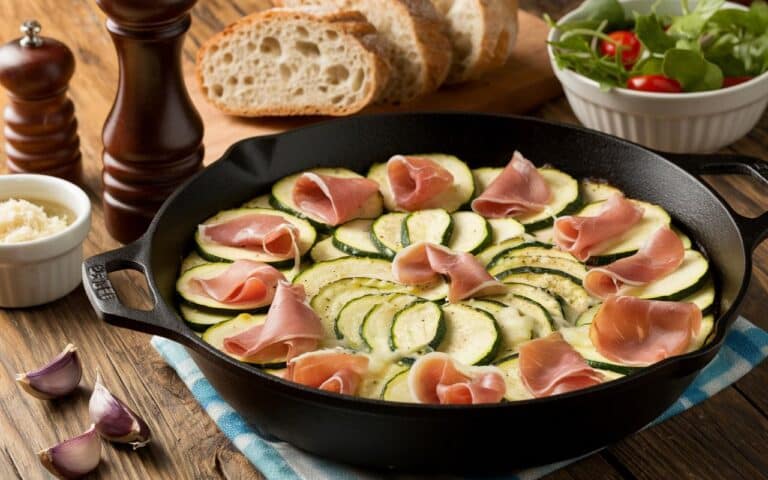 Rapido, fondente e ricco di sapore: questo piatto di zucchine e prosciutto alla crema metterà tutti d’accordo in casa